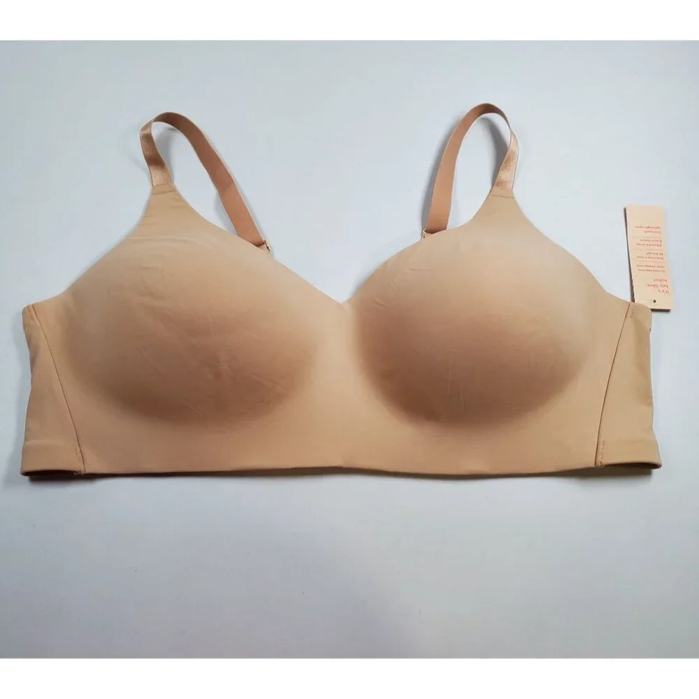 ThirdLove 24/7 CLASSIC Wireless Bra Women Plus Size 3X NWT T Shirt Smooth Taupe - Picture 1 of 11